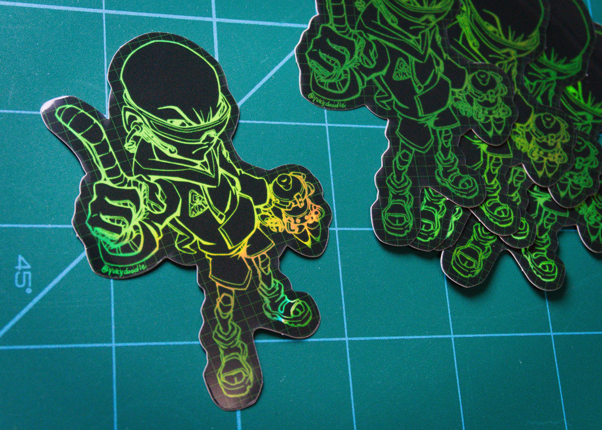 G:KND - Numbuh One Holo Sticker