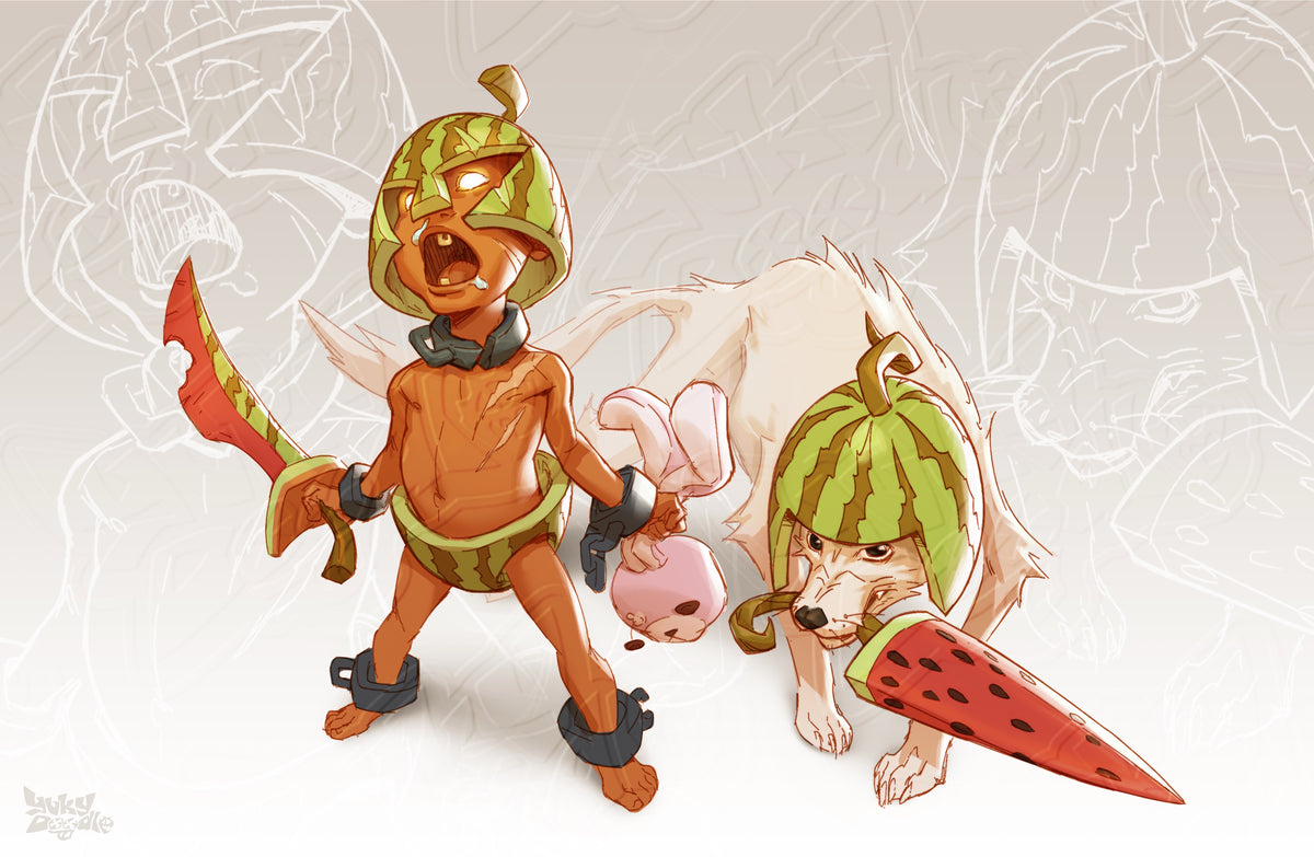 Watermelon Warriors, Original Art